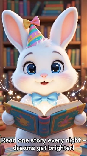 Cute Benny The Bunny Bedtime Story! 📖 Read Every Night & Dream Big | KidsMiniWorldStories 🐰🧸