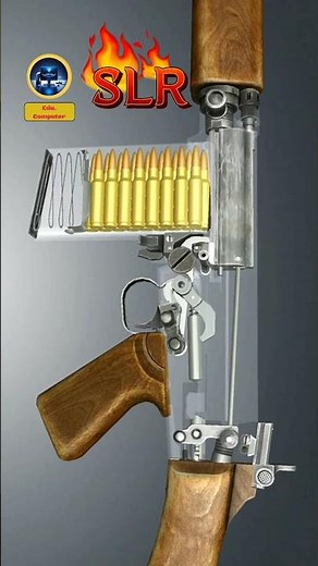 L1A1 Self-Loading Rifle (SLR) working 𝟑𝐃 ‪@edu.computer‬