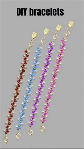 Beautiful bracelet design to wear with an elegant outfit. DIY #bracelet #diybracelet #jewelry