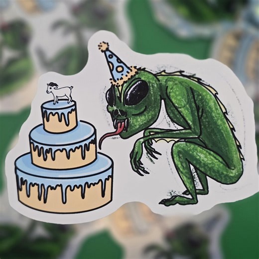 Chupacabra Vinyl Sticker - Etsy