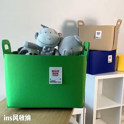 Effortless Storage with Easy Assembly Felt Basket