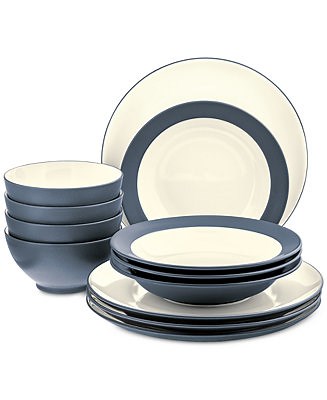 Noritake Colorwave 12-Piece Dinnerware Sets, Exclusively at Macy's - Macy's
