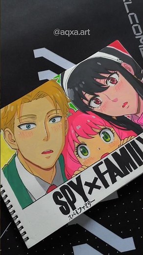 Drawing Anya Forger 🎨 Spy x Family Art Process #artprocess #anya #animeart #animeshorts #reels