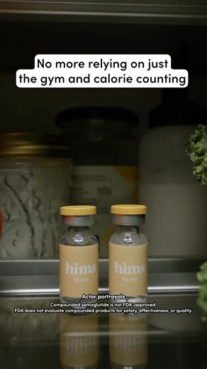 Smarter weight loss—no guesswork. Get a compounded GLP-1 treatment plan through Hims, prescribed online by licensed providers—if it’s right for you. No office visits. No hassle. Why guys are choosing Hims: 💪 One upfront payment = 12 months of weight loss 🧪 Same active ingredient as Ozempic® and Wegovy® 😌 Zero hidden fees *Paid upfront in full. Actual price to the consumer will depend on the product and plan purchased. Compounded semaglutide is not approved nor evaluated for safety, effectiven