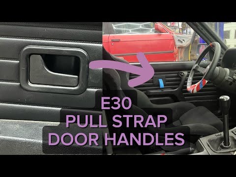 BMW E30 Pull Strap Door Handle Install