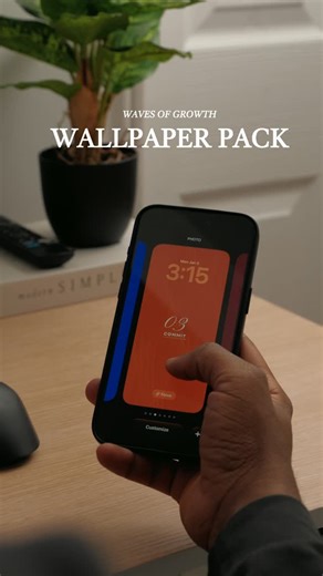 Home office | Desk Setup Tech Review on Instagram: "Setting goals is easy. Staying the course is the real work. This wallpaper pack was created as a quiet reminder to keep going, stay grounded, and trust the process. The first half of my wallpaper pack is officially out and it’s free. Designed for both mobile and PC. Comment “waves” and I’ll send you the link to download it for free. #wallpapers #iphone #desksetup #homescreen #wallpaper"