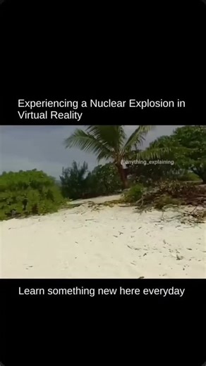 History on Instagram: "Experiencing a Nuclear Explosion in Virtual Reality places you inside a carefully simulated environment where you can witness the scale, intensity, and aftermath of a nuclear blast without real-world danger. Through immersive visuals, sound, and spatial effects, VR conveys the blinding flash, shockwave, and environmental impact in an educational way, helping users better understand the destructive power of nuclear weapons and their consequences on cities and human life. Me