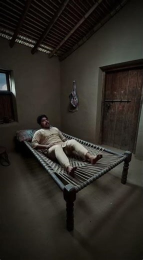 Terrifying CCTV Footage: Charpai Flips on Sleeping Man in Village