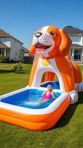 Dive into fun with these Inflatable Dog Shaped Pools! 🐶💦 Perfect for pet lovers, they’re a playful and quirky way to enjoy summer splashes | LuxArts