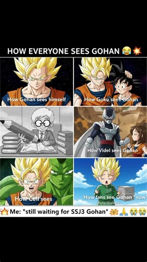 The Truth About Gohan… EXPOSED 😂💥 #anime #goku #dragonball