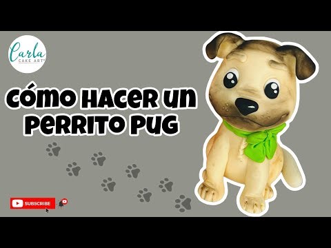 How to make a Pug dog | Pug Cake Topper