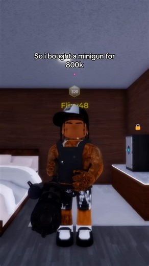 Getting Back with the Minigun in Roblox