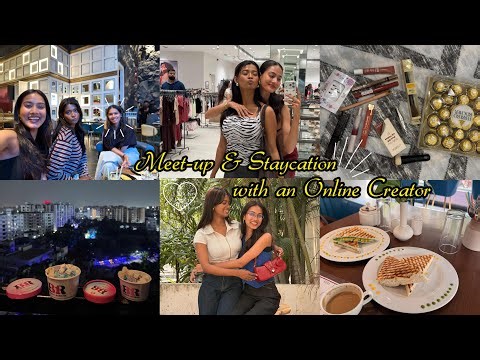 Our First Meet After Being Online Friends🌸|Staycation Vlog in Kolkata | Shopping,Gifts,Foods & More!