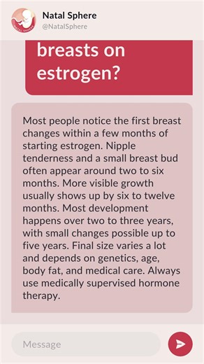How long does it take to grow breasts on estrogen?