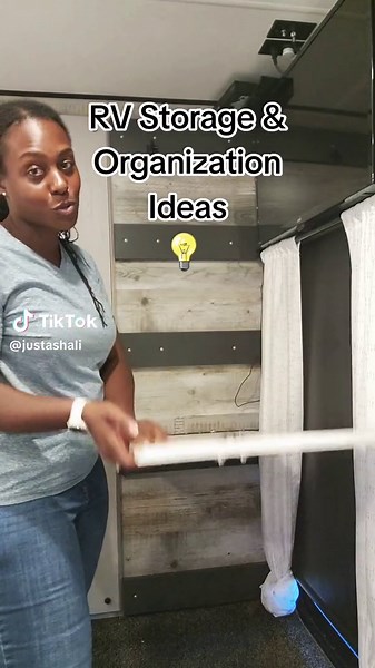 A few things we've added to the RV to make things easier and more functional.#thishowidoit #rvstoragesolutions #rvorganization #fulltimervliving #fifthwheelliving #fypシ