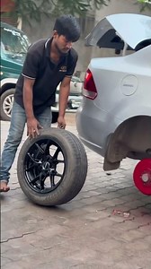 Vento 2013 first mod! Black alloy wheels 🔥 PR3 opens 26th, Chengalpattu 🖤🚗 #Vento #BlackTheme