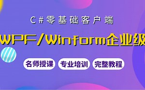 2023全新C#零基础客户端开发教程｜WPF/Winform企业级项目落地实战 已完结 （C#/WPF/Winfrom/程序员/开发）B0652