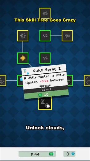 Keep Watering — Non-Linear Skill Tree in Cozy Farming Game (Free Steam Demo) #incrementalgames