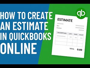 Create an Estimate in Quickbooks Online - Send a Quote to a Client - Create a Customer Estimate