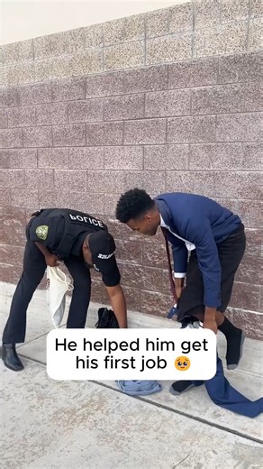 257K views · 10K reactions | Local police officer helps college kid get first job | Spilled Milk Society | Facebook