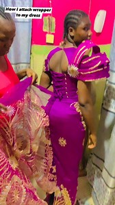 How to style your wrapper to a dress. #sewingtutorial #viral #fashiondesigner | Agnes Ene Ejeh