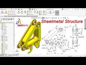 Solidworks Sheetmetal Structure Design | Step by Step tutorial