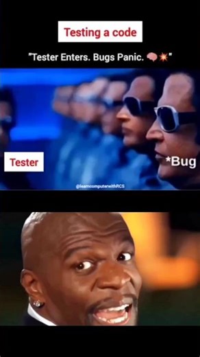 Testing a code 💻#coding #memes #shorts #funny @LearnComputerWithRCS