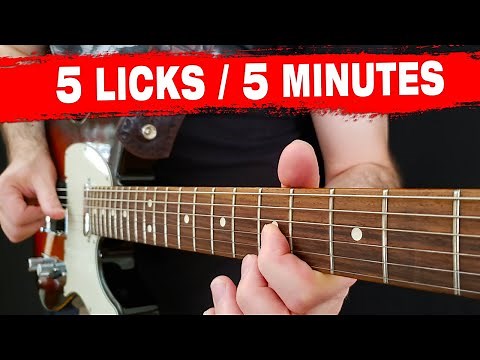 5 Simple "Open E" Licks You Can Learn in 5 Minutes! (BEAUTIFUL)