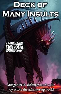 Loke Deck of Many Insults | Adult Card Game for RPG Fans | Great Gift for Game Nights and D&D Players | Ages 16+