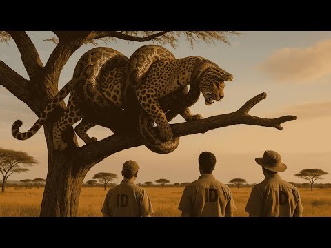 Saving a Leopard from a Giant Python in the African Savanna | Wildlife Rescue