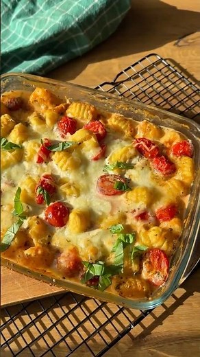 Gnocchi casserole in the oven for 5 minutes 👌