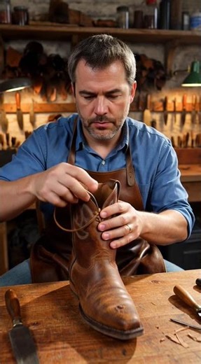 Old Cowboy Boot Repair – The Transformation Is Amazing! 🤠🥾