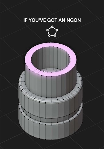 How to build clean quads from a top face with no edges: Ctrl T → Alt J 👾 #blender3d #blender #3d #3dmodelling #3dart