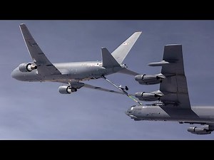 KC-135 Stratotanker in Action - Aircraft Air Refueling