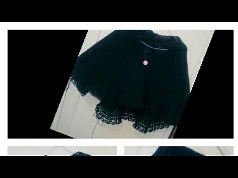 Tuto crochet : Poncho triangle pour adulte.part 1/2