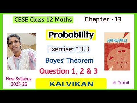 Cbse Class 10 Maths Chapter 13 Probability Exercise 13.3 Question no 1, 2 and 3 in Tamil by Kalvikan