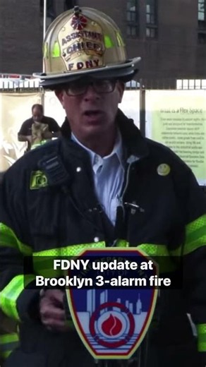 #FDNY provides update at 3-alarm fire in Brooklyn