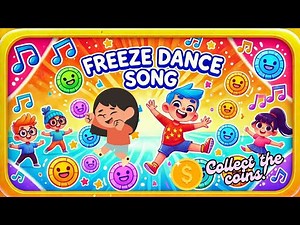 🎶 Freeze Dance Song | Collect Coins While You Dance! 🎶Earth Poetree Education