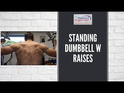 Standing dumbbell W raises: How to target your rear Deltoids
