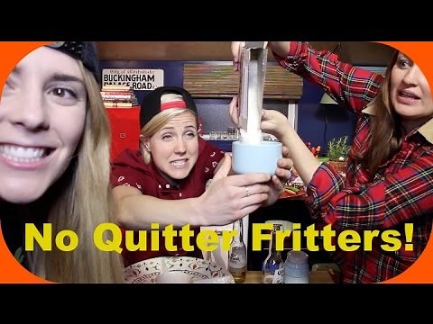 My Drunk Kitchen ft. Grace Helbig & Mamrie Hart: No Quitter Fritters