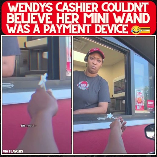 Wendy’s Cashier Was Confused When She Tried Paying With THIS! #shorts #fyp