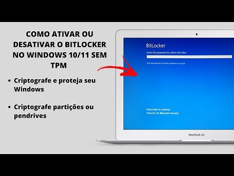 Como Ativar/Desativar O Bitlocker No Windows 10/11 Sem TPM (Tutorial Completo 2022)