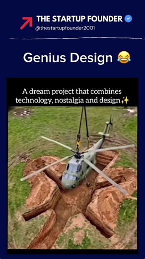 Absolutely flawless execution. The underground helipad. The structural integrity. The vision. Jokes aside, there’s actually something in this. Your first prototype will look nothing like what you end up building. The specs will change. The customer will change. The whole problem you thought you were solving might change. Ship the ugly version. Learn fast. Build the real one. The hole in the ground is version one. The helicopter is still coming. 😭 What did your first version look like vs what yo