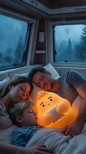 While the Rain Falls Outside, We Sleep Together Safe and Warm 🚐🌧️. #rain #sleep #insomniarelief