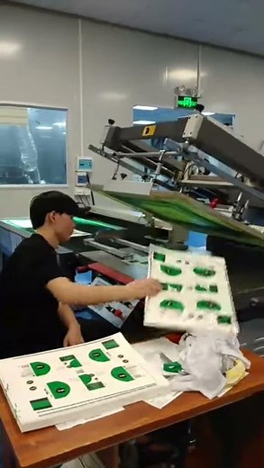 1400sheets/hour semi-auto screen printer for paper spot Uv