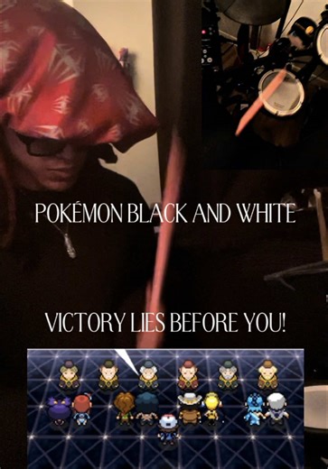 Pokémon Black and White Drum Cover Performance