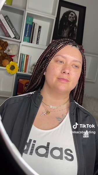 First Time Box Braids on White Hair | Tension-Free Experience