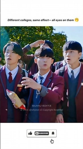 Different colleges, same effect— all eyes on them 🤭 | True Beauty Romantic Scene #shortsfeed #fyp