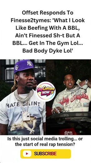 Offset Fires Back At Finesse2tymes #shorts #kiliyekiliye #noads #celebritynews #rap