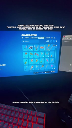 Fortnite account giveaway pickaxes #fortnite #shorts